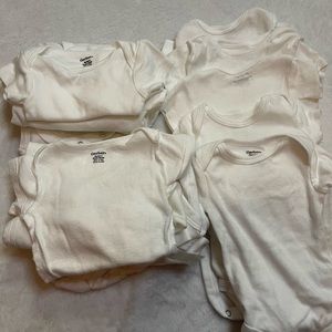 White newborn onesies